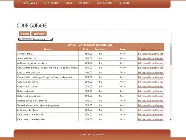 configurare_servicii-Doctor plan StillCo